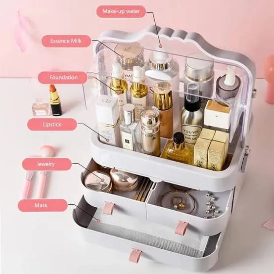 Makeup Organizer Storage Drawers, Cosmetic Organizers Acrylic, Skincare Organizer for Dresser.