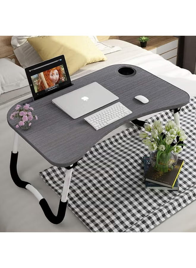 FoldX Desk | Foldable Study & Laptop Table | Cup Holder & Tablet Slot