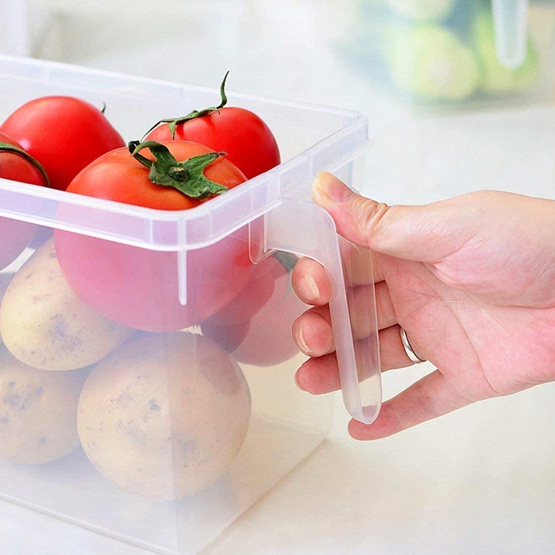 Kitchen Fridge Organizer Box with Lid, 5L Capacity, 1 Compartments