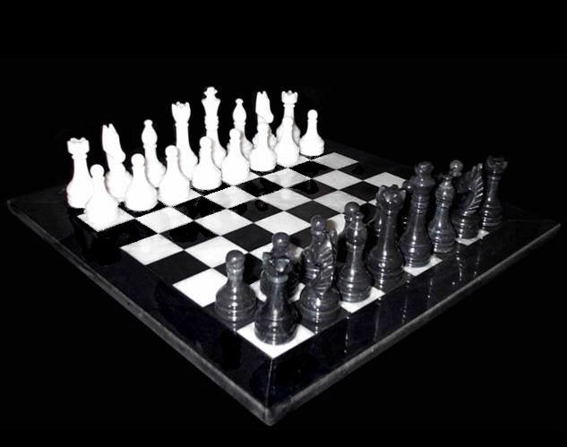 Marble Chess Set With Luxury Storage Box, Chess Board White & Black Marble Chess Sets & Marble Chess Pieces, Unique Chess Sets For Adults And Modern Chess Boards Decor