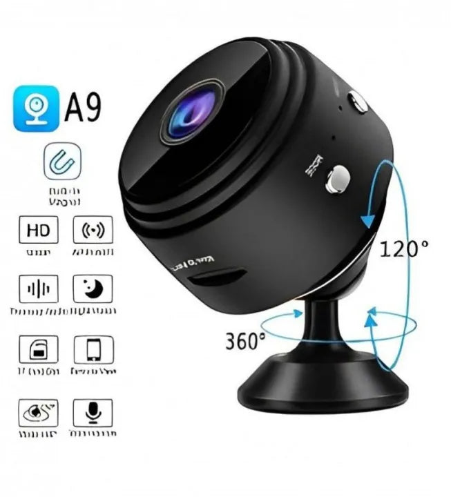 A9 Mini Camera with stand || Wifi Camera Wireless Monitoring HD || New Camera || Mini Wifi Camera || Home Security DVR Sensor Wifi Cameras with V38 APPd