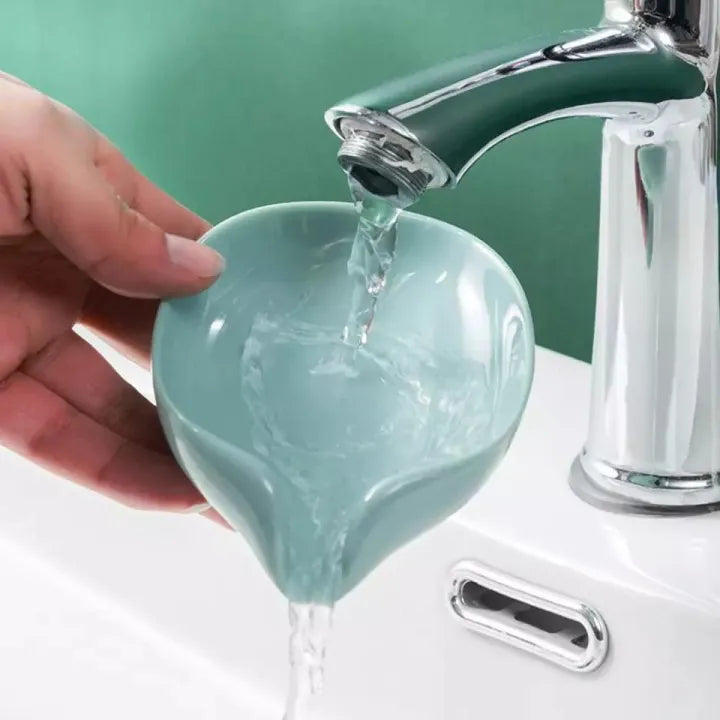 Newstyle Leaf Shape Soap Box | Drain Soap Holder Box | Bathroom Shower Soap Holder Dish | Storage Plate Tray