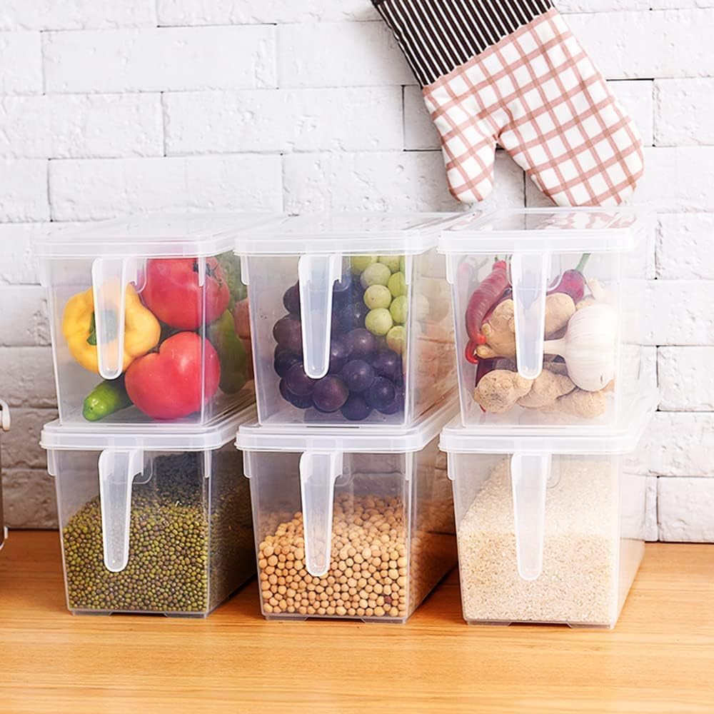 Kitchen Fridge Organizer Box with Lid, 5L Capacity, 1 Compartments