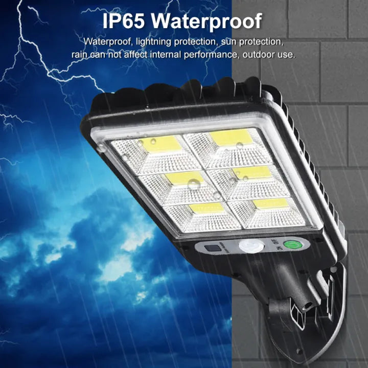 Solar Light LED Outdoor Lights 72COB Solar Motion Sensor Flood Light IP65 Waterproof spotlight 3 Modes Solar Street Lights with Smart and Remote Control Wall Lights for Garden