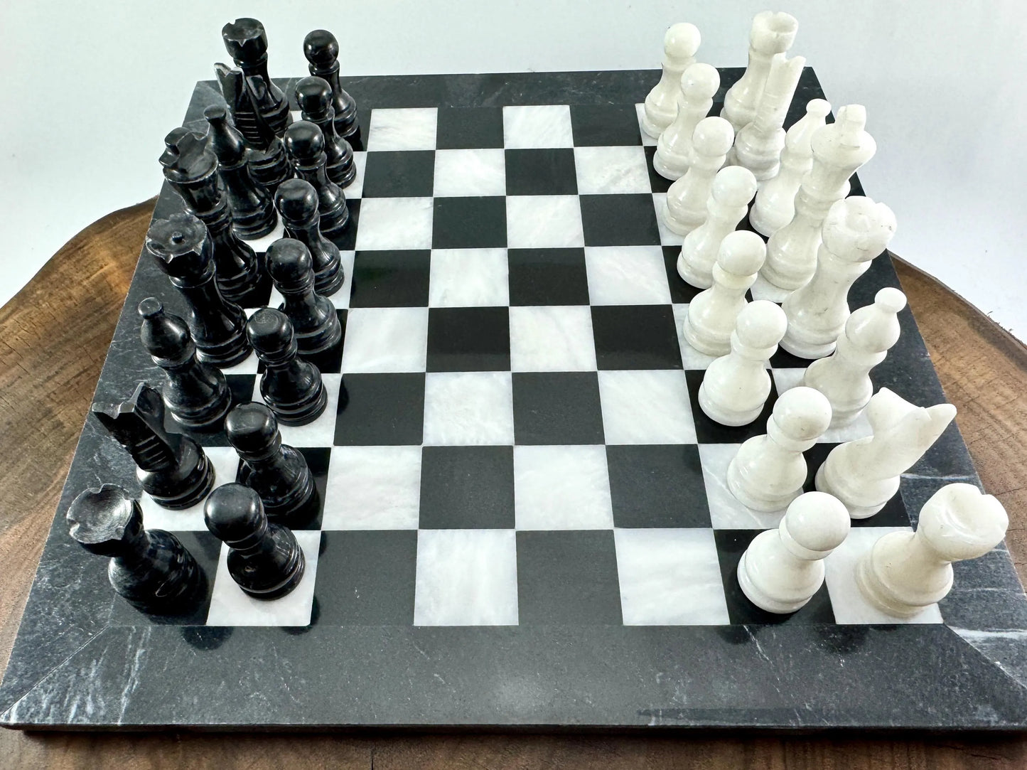 Marble Chess Set With Luxury Storage Box, Chess Board White & Black Marble Chess Sets & Marble Chess Pieces, Unique Chess Sets For Adults And Modern Chess Boards Decor