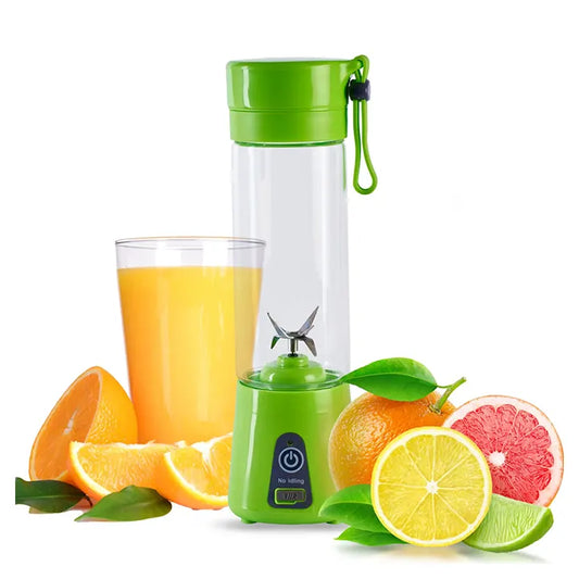 USB Chargeable Juicer Blender 6 Blades 380ml - Portable Juicer Cup & Smoothie Maker