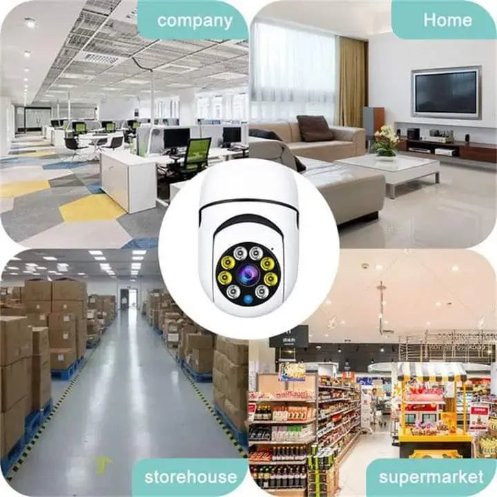 CCTV - 1080P Full HD CCTV Camera | Wifi Smart Camera | Home Security Camera | Wifi Camera Blub Socket | Security Camera For Home Wifi