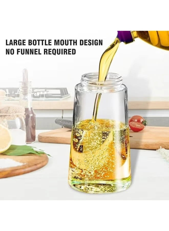 Dual Spray Oil Dispenser Bottle – One-Press Mist & Pour Control for Healthy Cooking